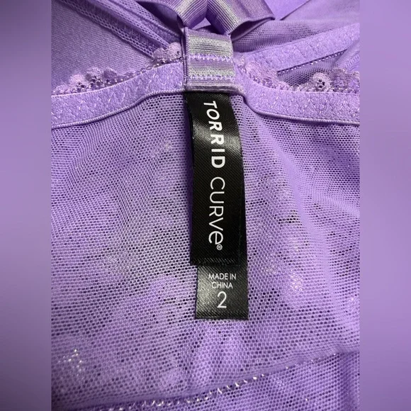 Torrid Curve Strappy Lace Lingerie Set 💜 Size 2 (2X) (Circa 2017-2019) - Picture 3 of 4